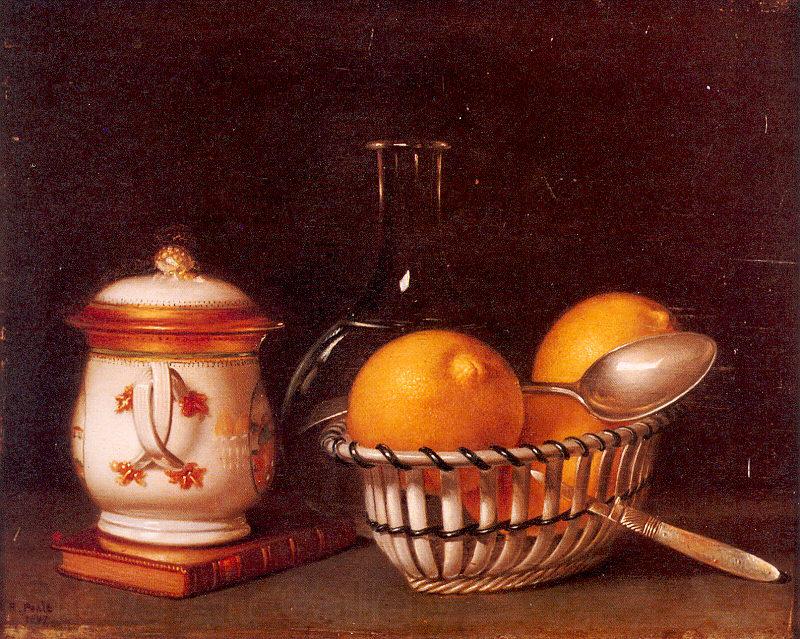 Peale, Raphaelle Lemons and Sugar France oil painting art